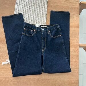 NWT Levi's Dark Blue Straight Leg Jeans